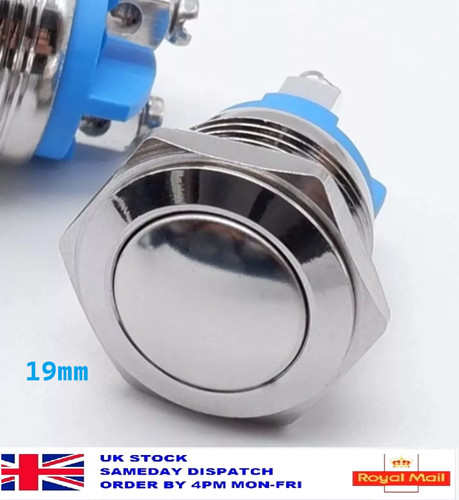 19mm 12v push button switch - 19mm,