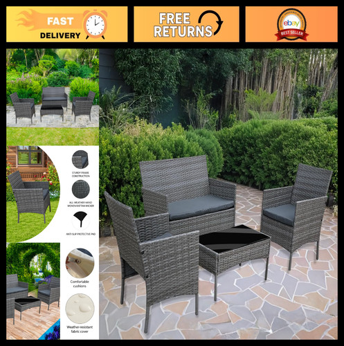 Seater rattan garden patio - seater,