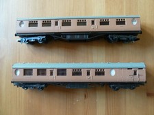 2 x Bachmann 34-427 63' Thompson Composite Brake Post War Brown LNER