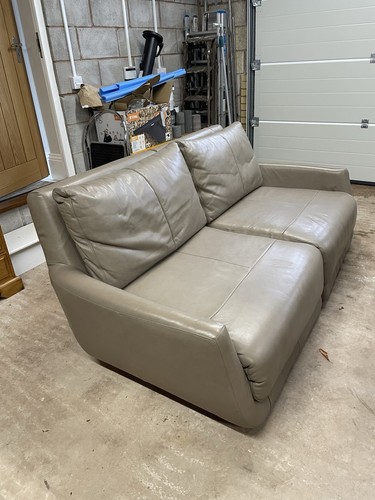 Leather sofa seater brown - sofa, 3-seater