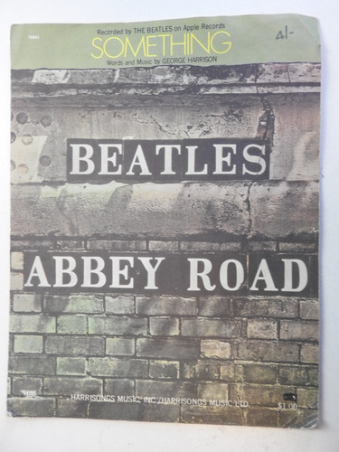 Beatles something sheet - something,