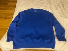 Slazenger Mens Light Blue Jersey Sweatshirt Jumper 2XL XXL golf tennis squash