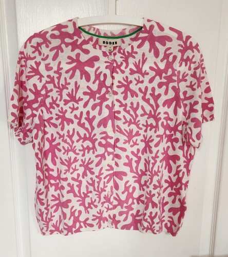 Boden linen mix plum blossom