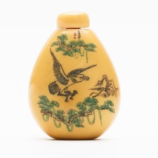 Chinese snuff bottle wood - bottle,