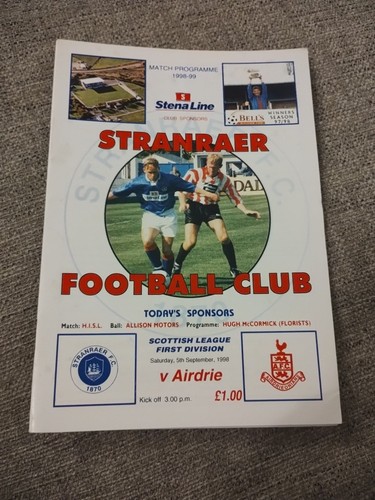 Stranraer airdrieonians - v,
