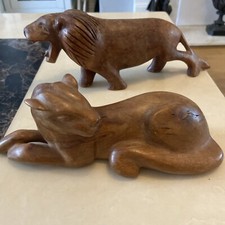 small wood carved animals