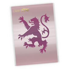 Lion Rampant Stencil -  Heraldic Scottish Lion Template by CraftStar
