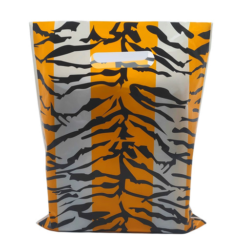 100x plastic tiger printed - plastic,
