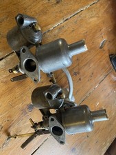 Matched Pair Vintage Twin SU (UBA) 1” Carburettors