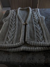 Arran Wool Cable Waistcoat 44"