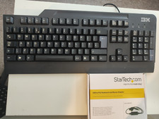 IBM Retro classic SK-8820 Keyboard + adapter USB to PS2