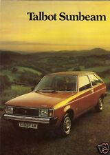 Talbot Sunbeam 1979-1980 UK Market Sales Brochure Ti, GLS, GL & LS 1.6, 1.3, 1.0