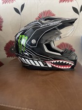 Wulfsprort Motorcycle Helmet With Some monster energy Stickers never used