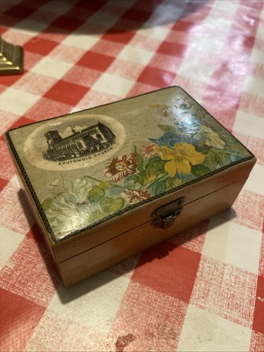 Vintage wooden box with - vintage,
