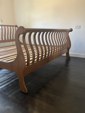 Willis Gambier Oak Sleigh Bed Superking