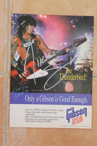 Nikki sixx signed autographed - signed,