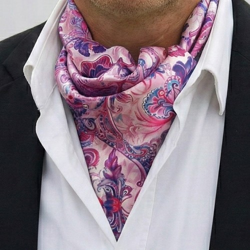 Genuine silk ascot cravat - silk, |