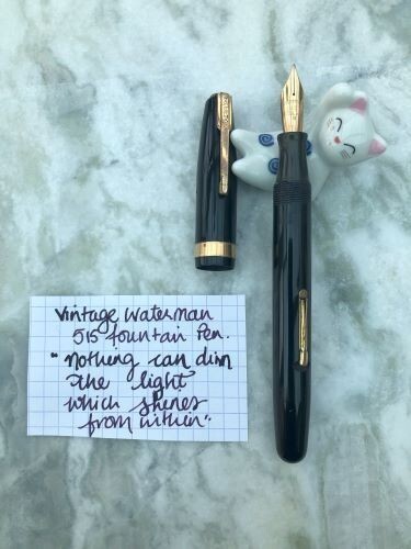 Waterman 515 vintage fountain - waterman,
