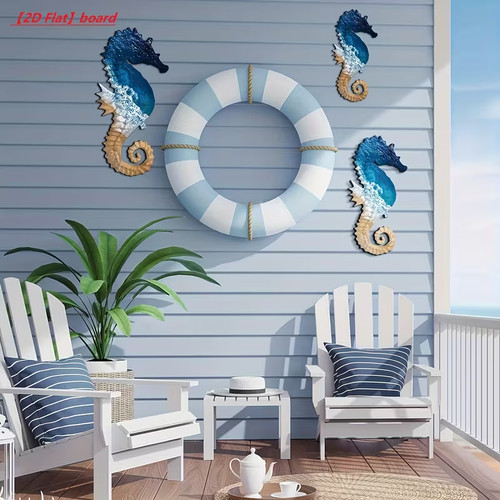 Wooden seahorse design - wooden,