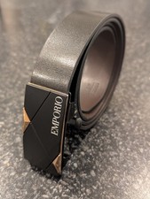 Armani Men's Belt Black 48"