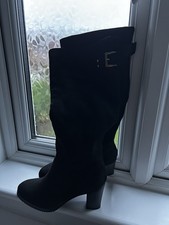 Moda in Pelle Black Knee High