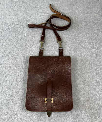 Vintage leather map case - leather,
