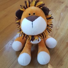 John Lewis Lion Soft Toy Plush Comforter Soother Orange Tan