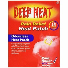 Deep Heat Pain Relief 16 Hours Heat Patch Muscle Back Pads Odourless