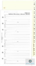 Filofax Personal size A-Z