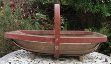 VINTAGE ANTIQUE GENUINE LARGE SUSSEX TRUG