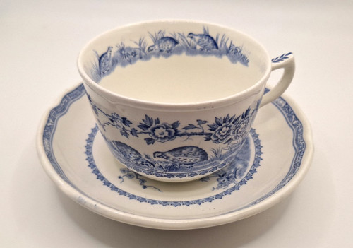 Antique furnivals quail - quail, blue
