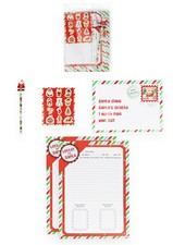 Letter To Santa  Pack Christmas Stickers Pencil Eraser Envelope and 2 letters