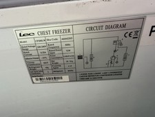 Lec Freezer Chest Freeze Deep white Garage Bar CF200LW 96 X 53 X 85 CMS Size