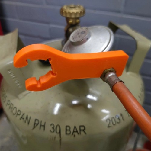 Gas bottle spanner wrench dual - gas,