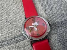 1970s Timex Snoopy Red