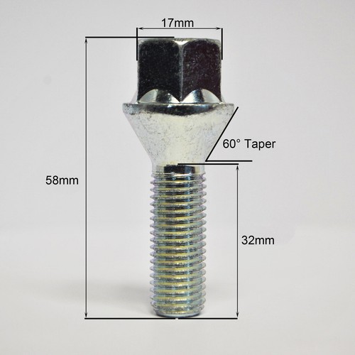Extended alloy wheel bolt - x,