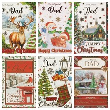 A.    Dad Christmas Card ~ To A Wonderful Dad With Love ~ Various Designs