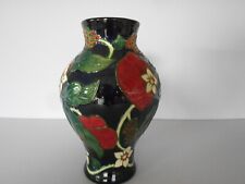 TUBE LINED POTTERY VASE COUNTRY CRAFT BY ANNE ROWE 22.5CM HIGH