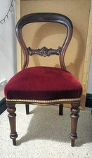 BALLOON BACK CHAIR, RED