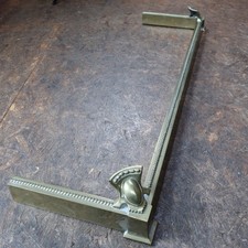 Vintage/Antique Iron & Brass Fire Fender Kerb Fireplace Surround 122cm / 48"