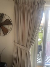 Beige Gold Velvet Curtains 7ft