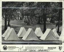 1975 Press Photo Tents &