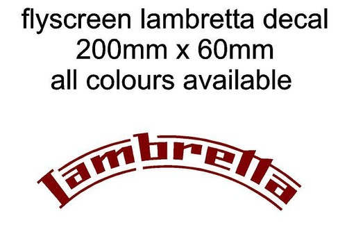 Flyscreen curved lambretta - flyscreen,