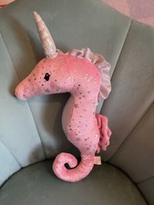 Card Factory Island Life Pink Seahorse Soft Toy Plush Unicorn Sparkly
