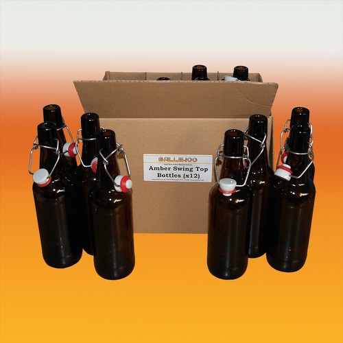 Amber swing flip top 500ml - swing/flip,