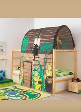 IKEA Children's Kids KURA Bed Canopy Tent Jungle Tropical 