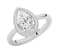 14k White Gold 2.85 Carats Lab