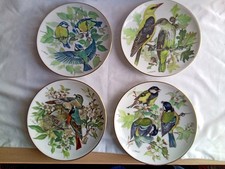6 WWF Collectors Plates Depicting British Birds With Certificates