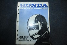 1988-89 OFFICIAL HONDA VT600C SHADOW VLX SERVICE MANUAL