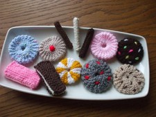 Hand knitted food assorted - hand, food.